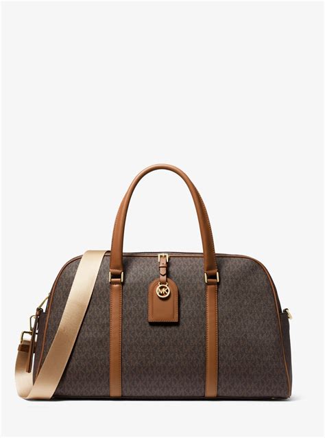 michael kors heritage silber|michael kors weekender bag.